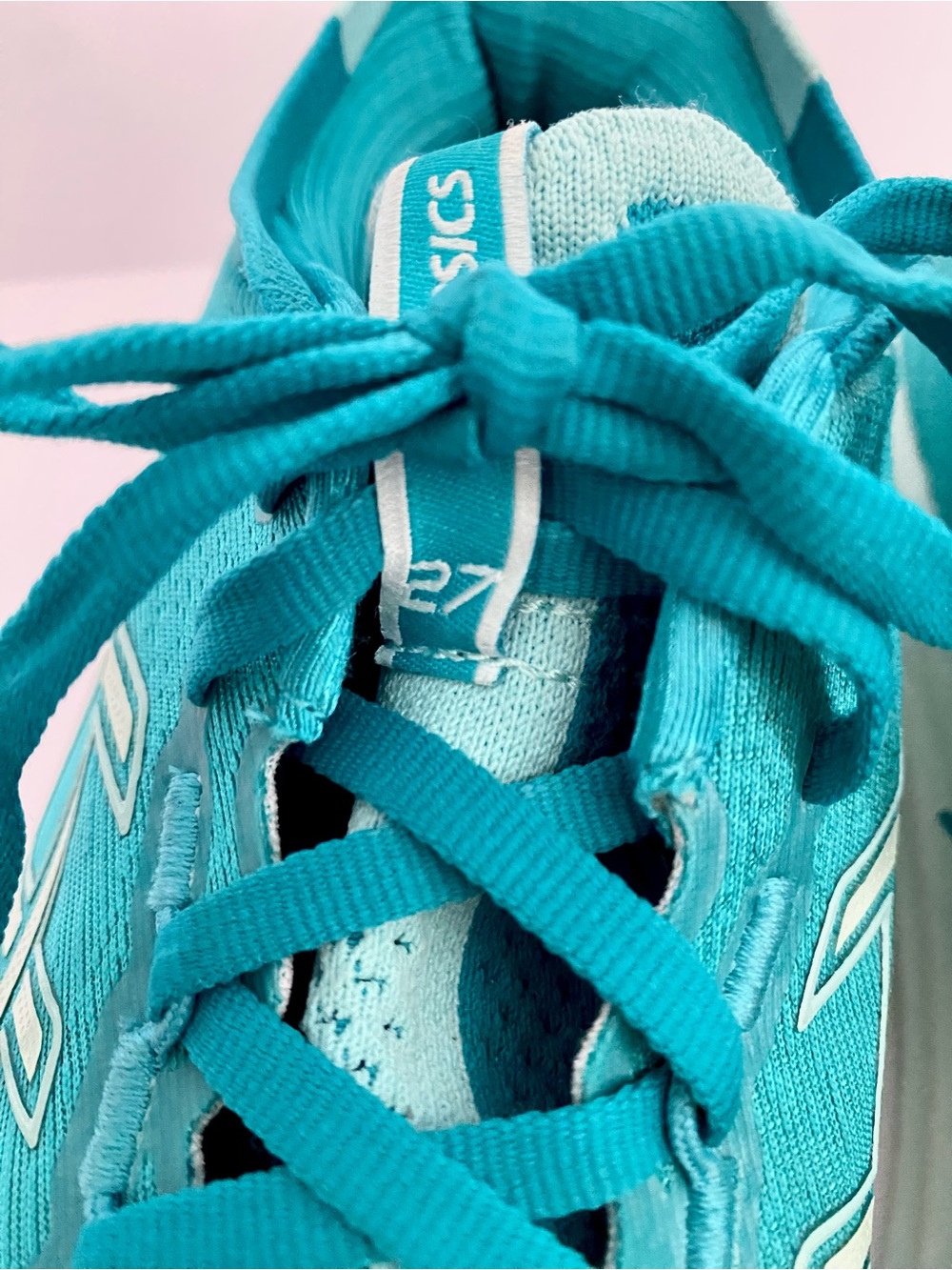 Asics GEL-NIMBUS 27 Wave Teal/Illuminate Mint Sz 9 - Picture 12 of 14